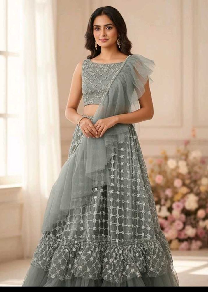 Ruffle Lehenga