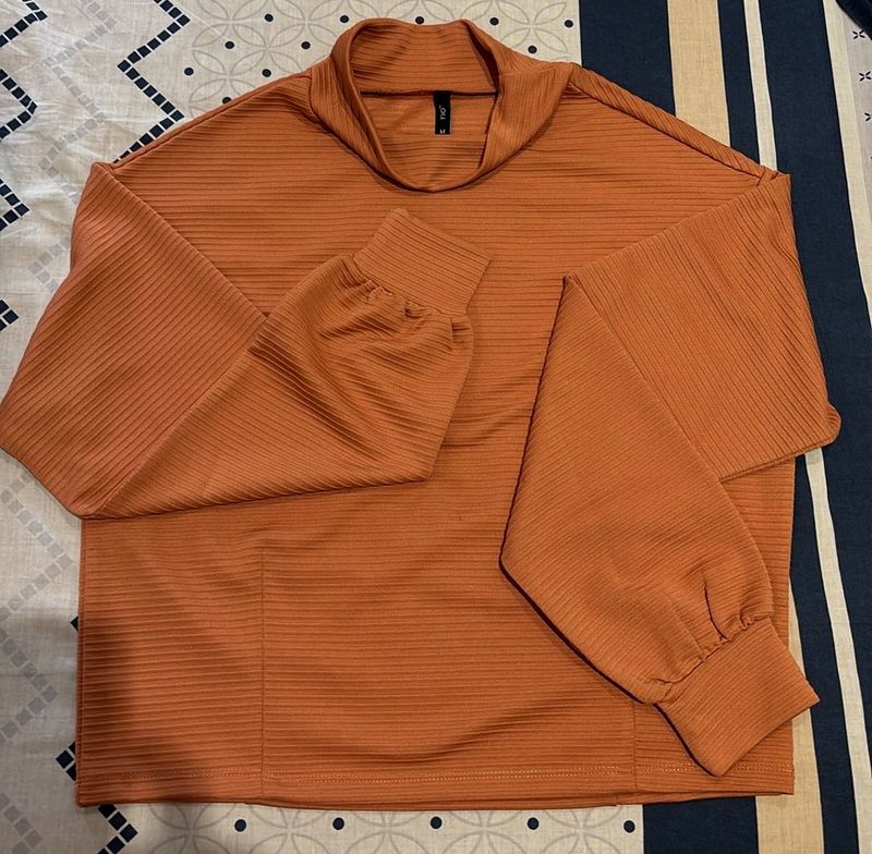 High Neck Full Sleeves Top