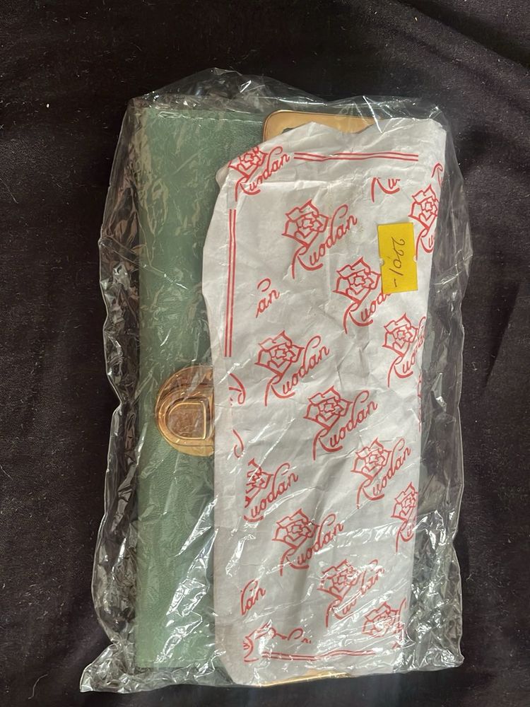 New Ruodan Emerald Green Clutch Bag Without Keycha