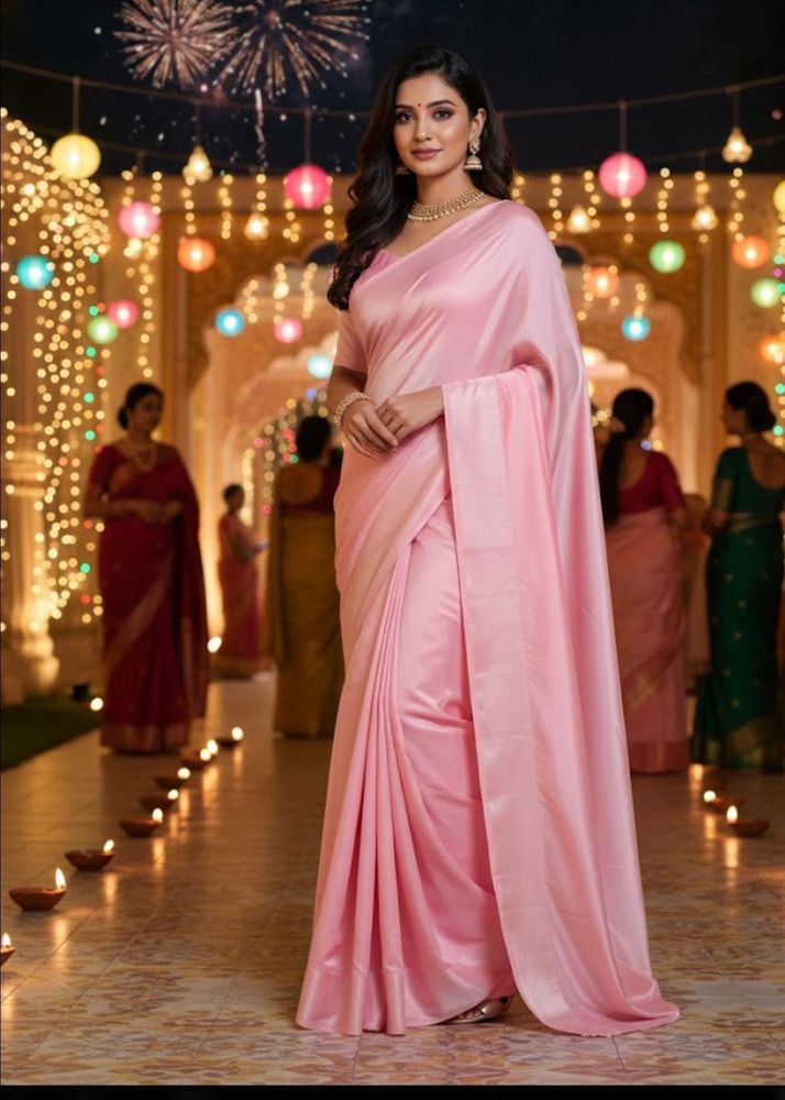 Elegant Pink Saree