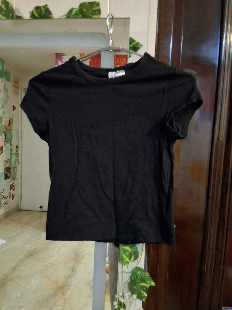 Black H&amp;M Basic Tee