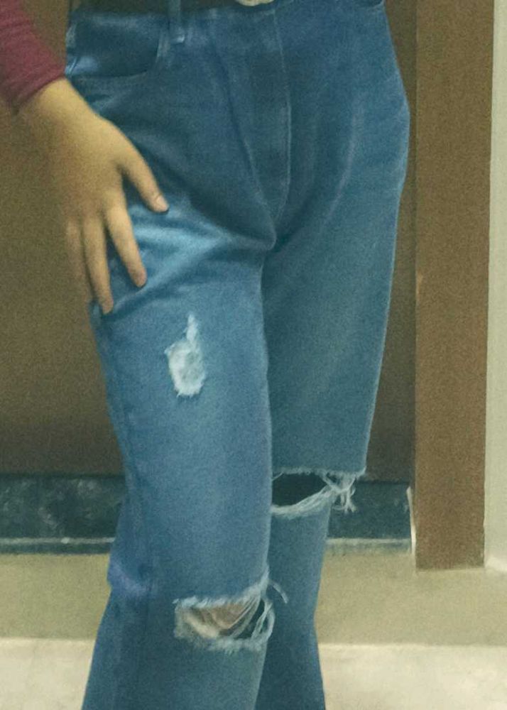 Dark Blue Ripped Jeans