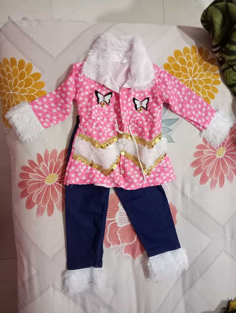 Girls Dress - Top And Bottom Wear