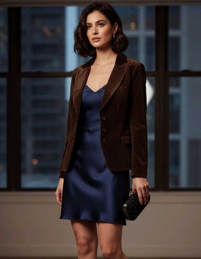 H&amp;M Velvet Blazer