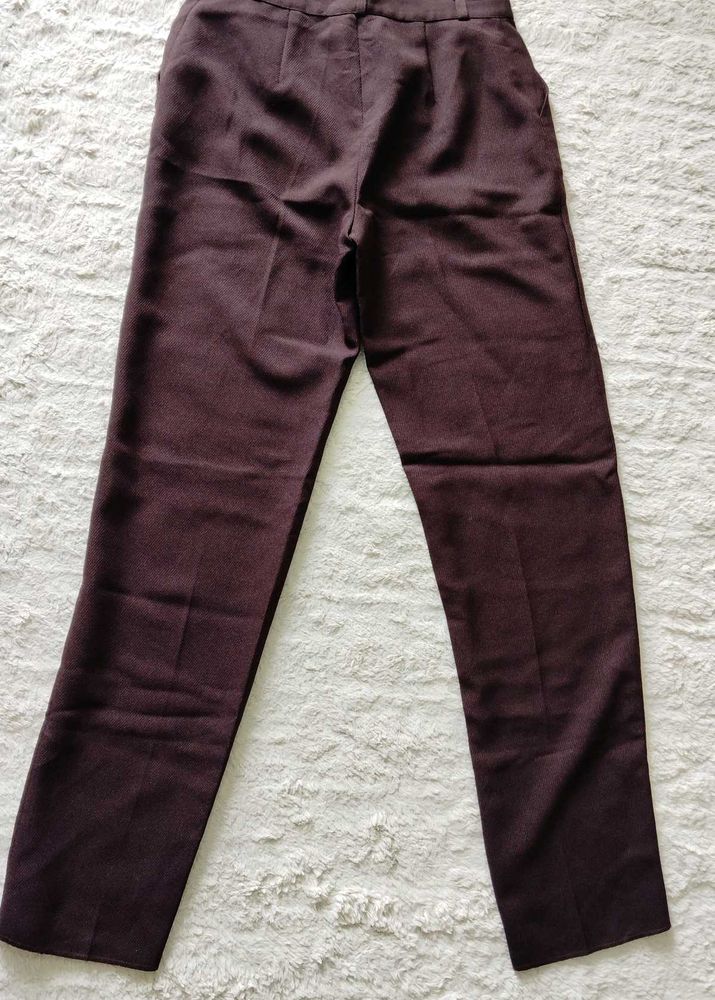 Brown Straight Leg Pants