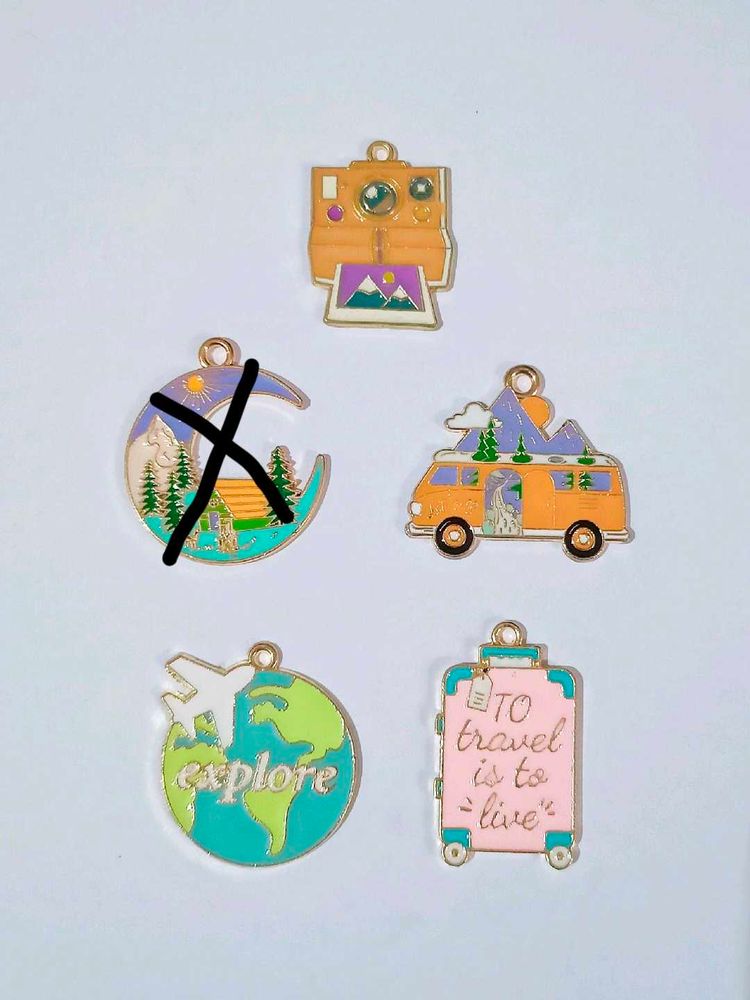 Big Size Travel Charms (4 pcs) raw material