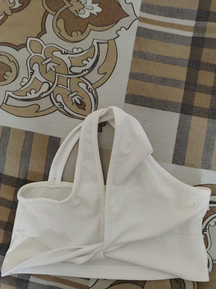 White Crop Top/ Bikini Top