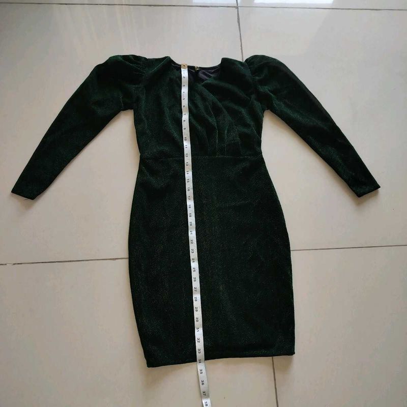 Bottlegreen Shiny Party Dress !!