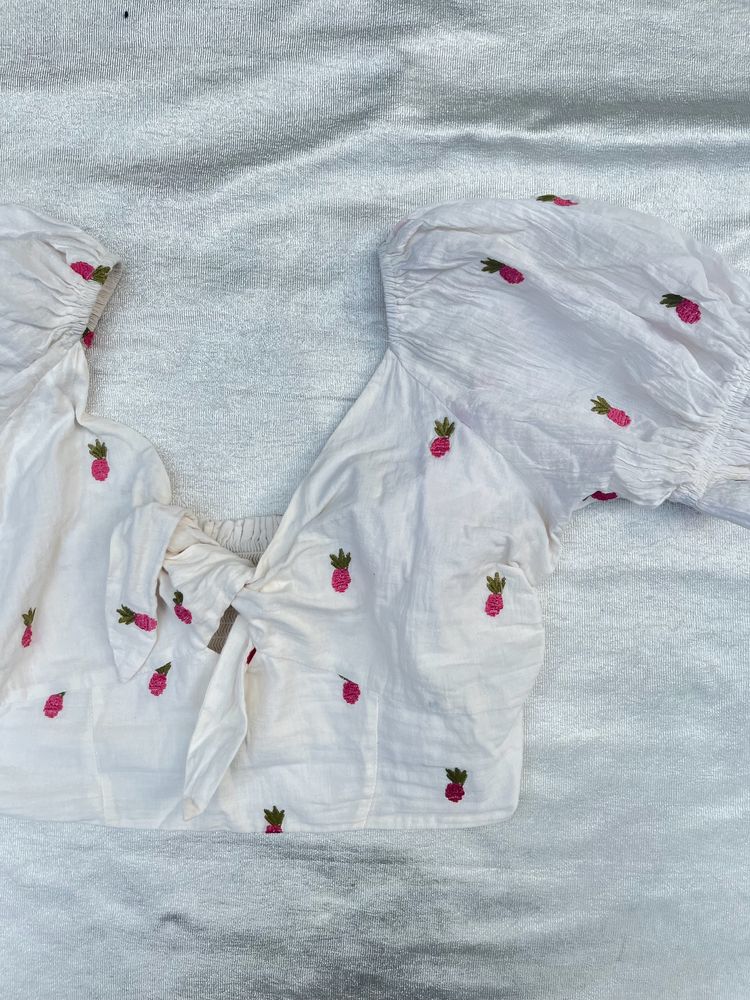 White Crop Top