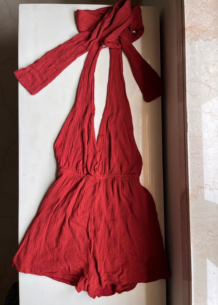 Backless Romper