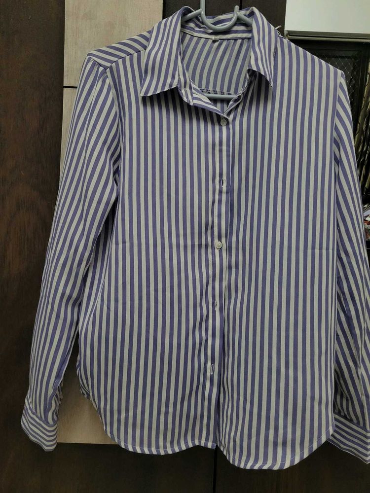Classic Blue &amp; White Striped Shirt
