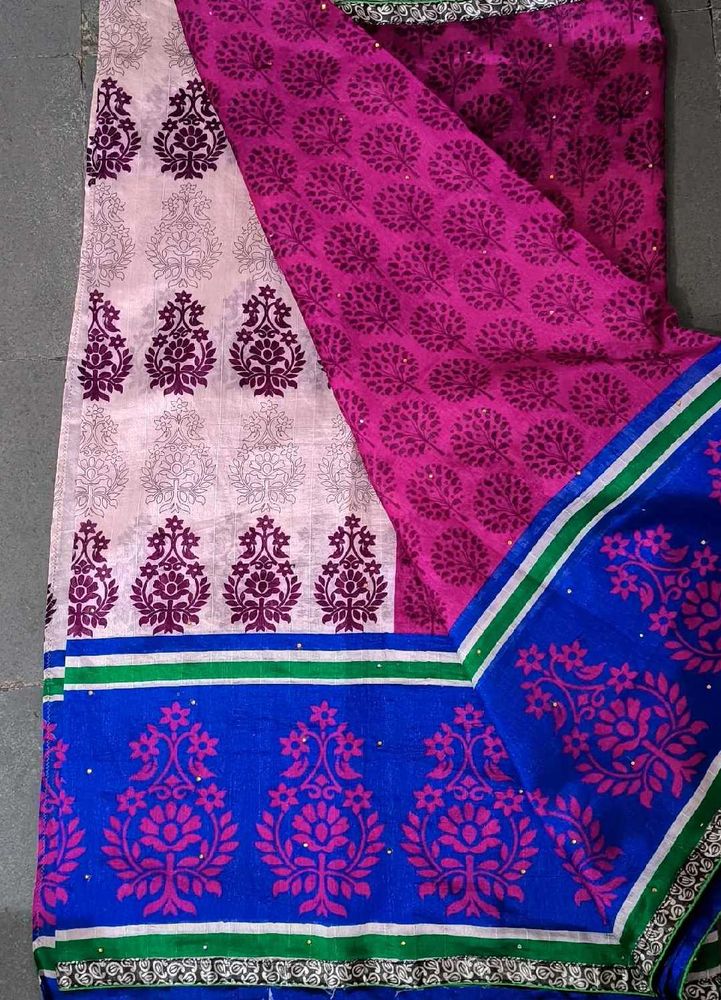 Fancy Pink Saree 💗