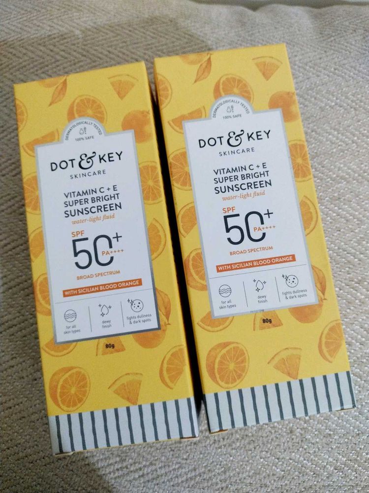On Sale🔥 Pack Of 2 New Sealed Dot&amp;Key Sunscreen