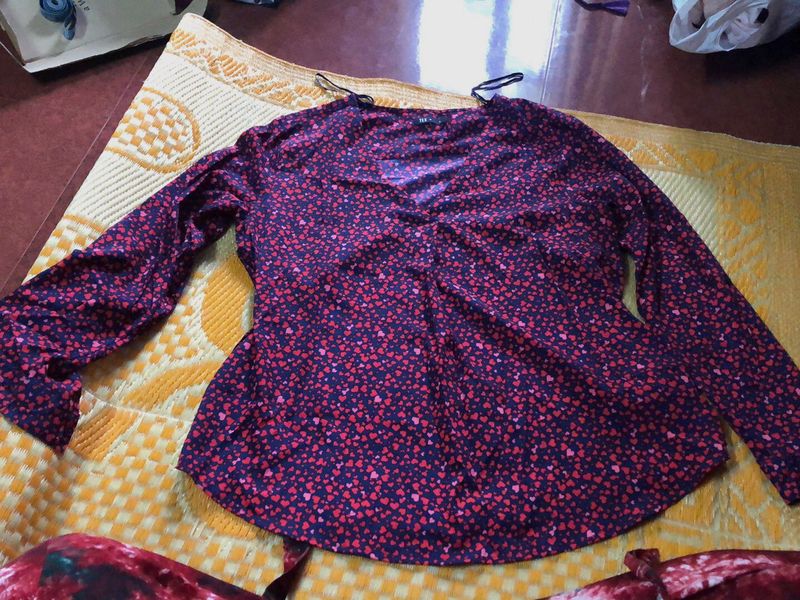 Heart Print Top