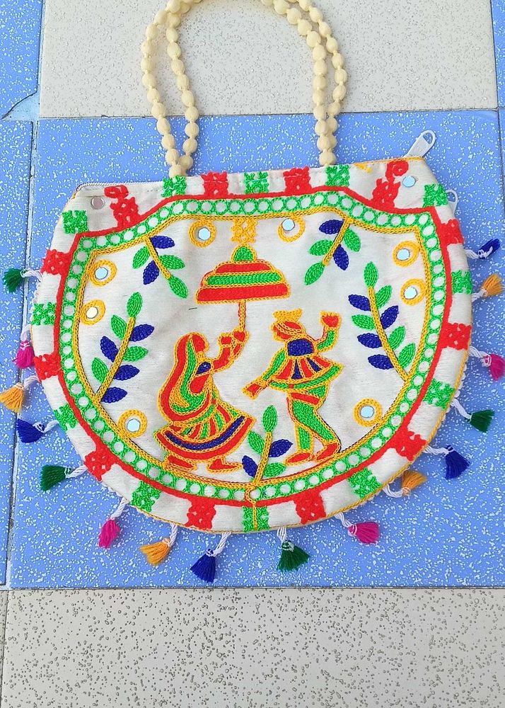Embroidered Handbag