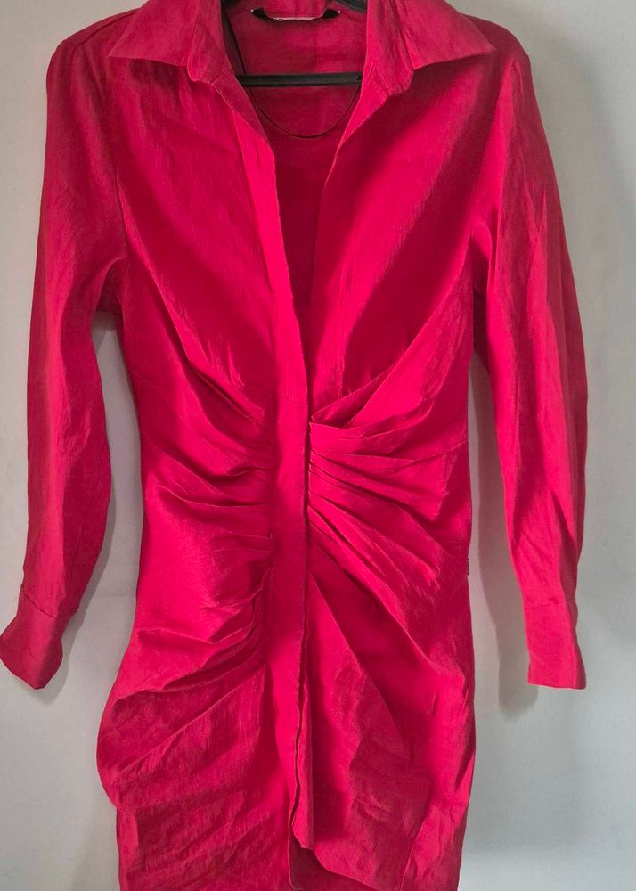 Full Sleeve Zara Dress With Collars .