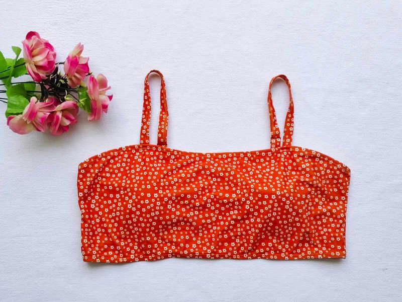 Shein : Floral Print Crop Top