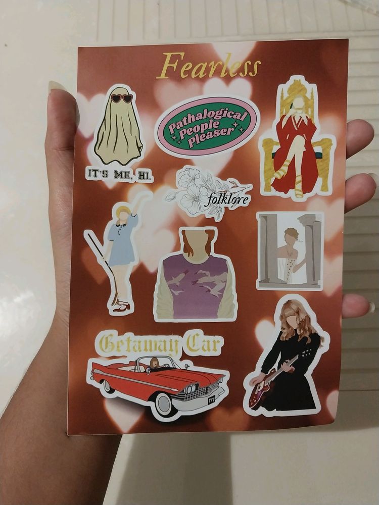 Taylor - Fearless Sticker Sheet (9)