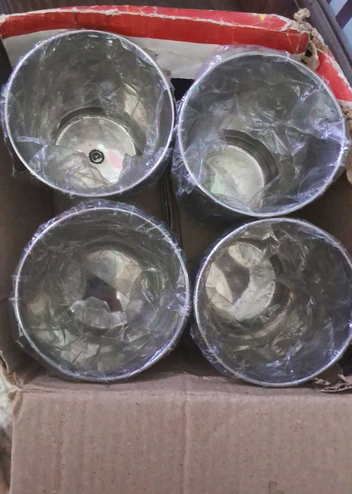 Stainless Steel Glasses Set