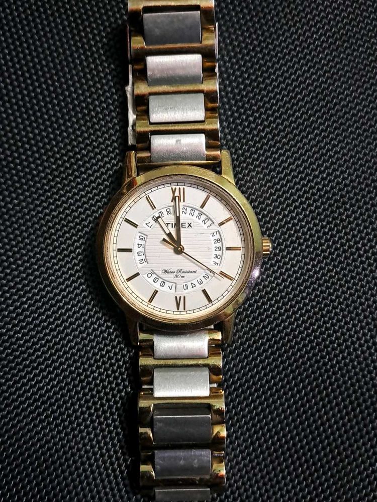 Timex Golden Dial Watch