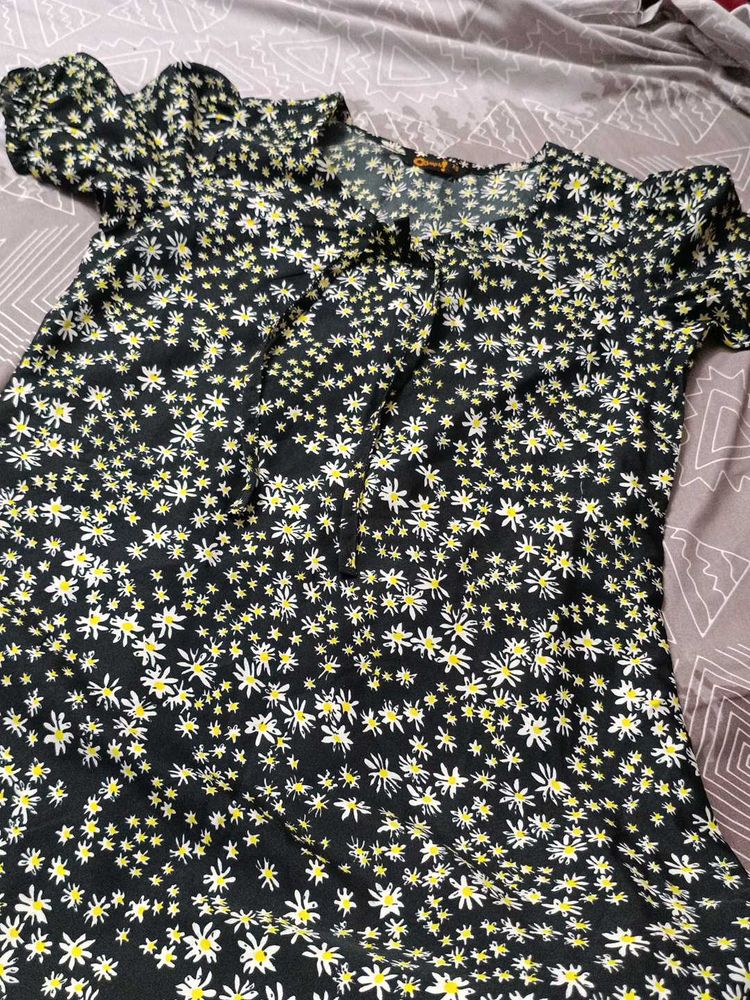 Floral Print Mini Dress