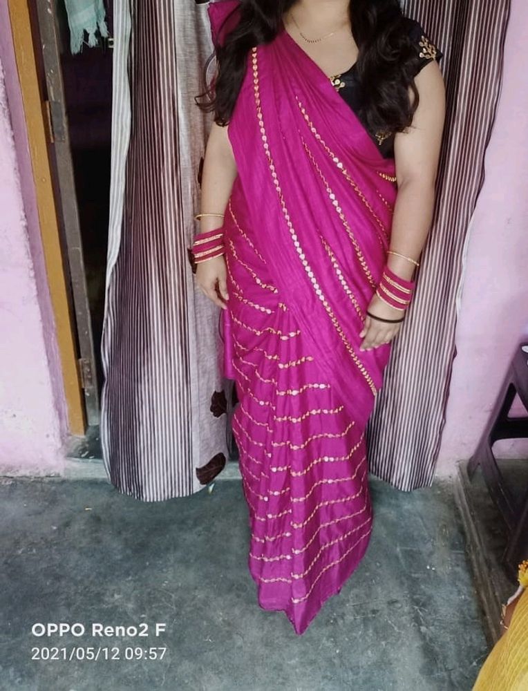 Purpul+ Maroon Saree