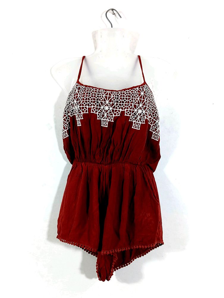 Maroon Romper (Women)