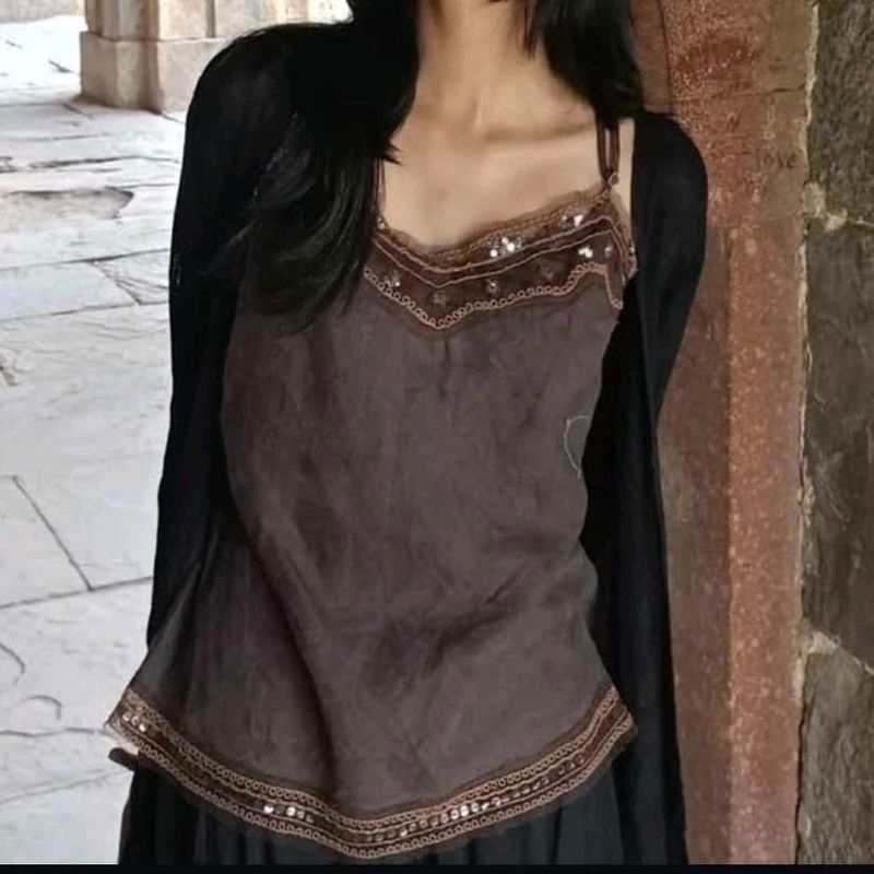 Embellished Cami Top