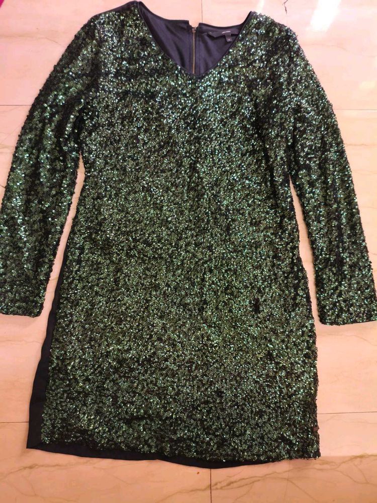 Sequin Long Sleeve Dress