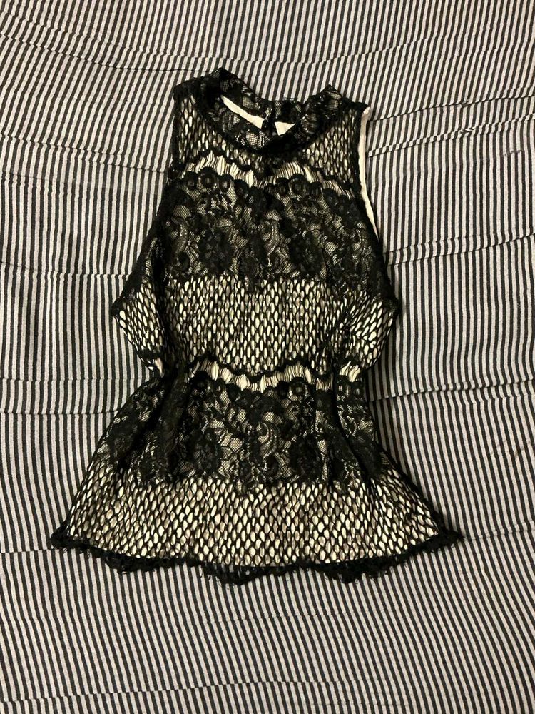 Black Lace Top
