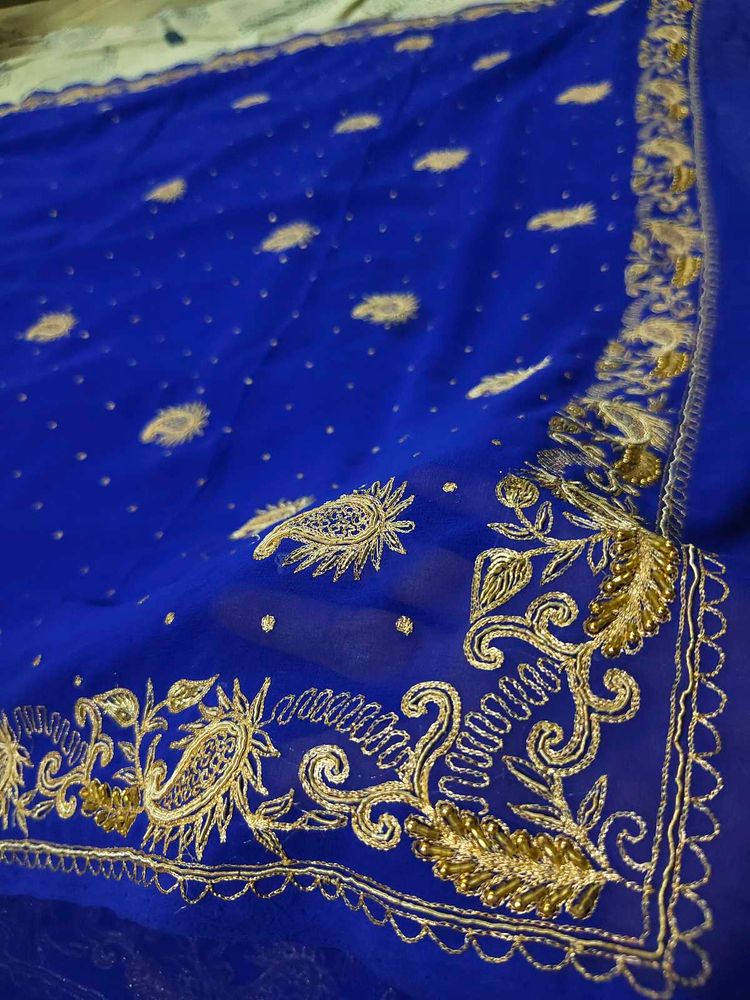 Aari Work Saree Have Some Stain Need Dry Clean