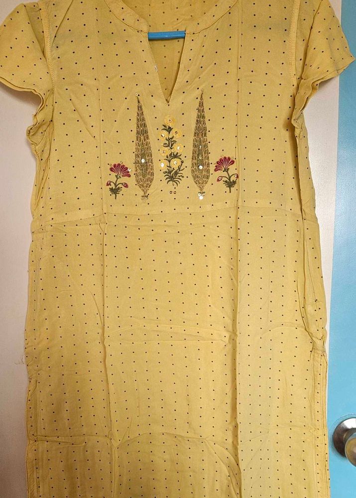 Yellow Polka Dot Dress