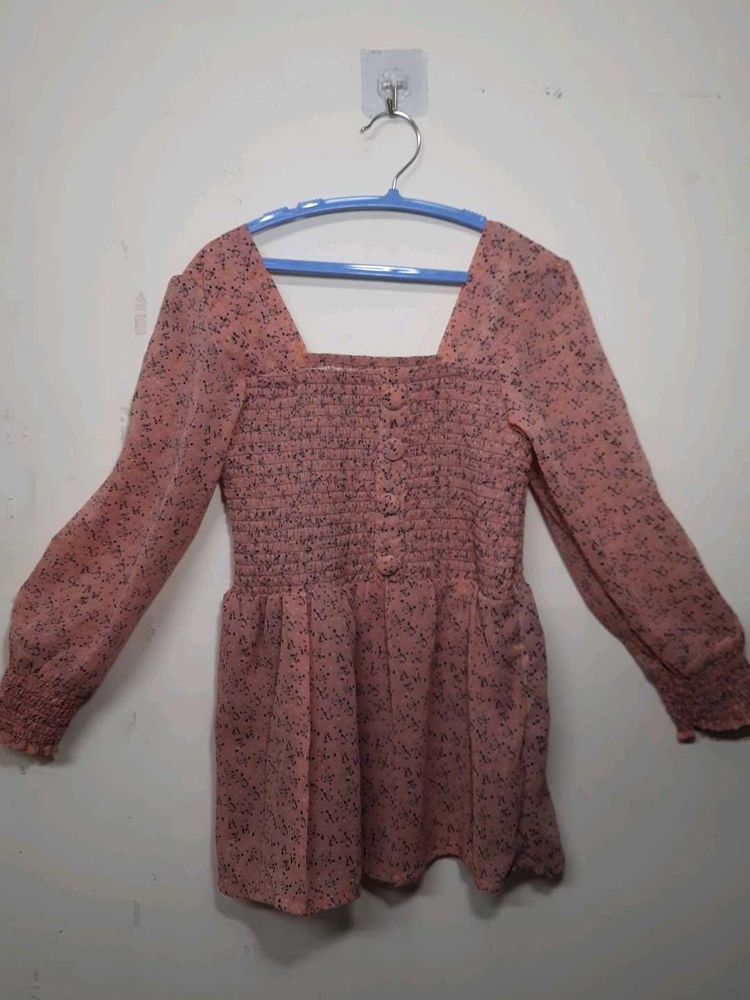 Floral Smocked Top