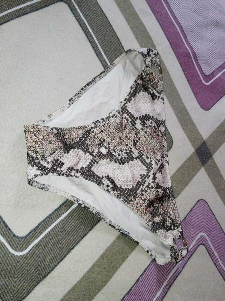 Snakeskin Bikini Bottom - CREME COLOR - H&amp;M