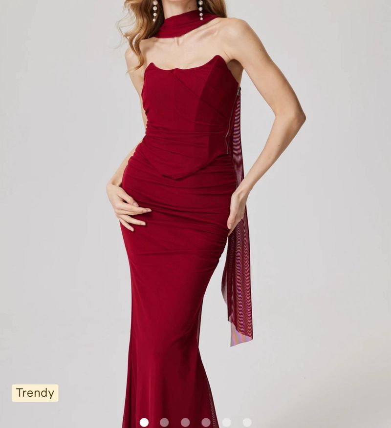 Corset And Pleated Mesh Skirt Co ord Set