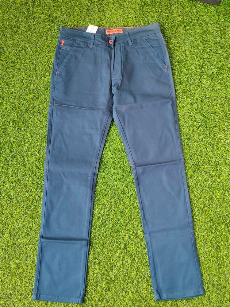Stylish Blue Casual Trousers