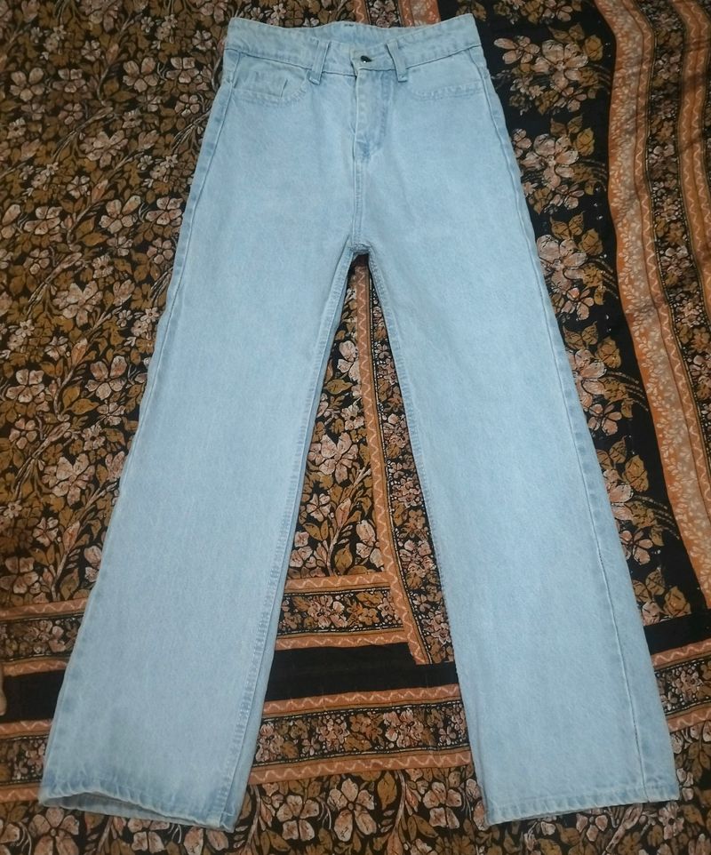 Light Wash Wide Leg Jeans
