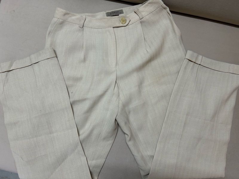 Cream Summer Trousers Women