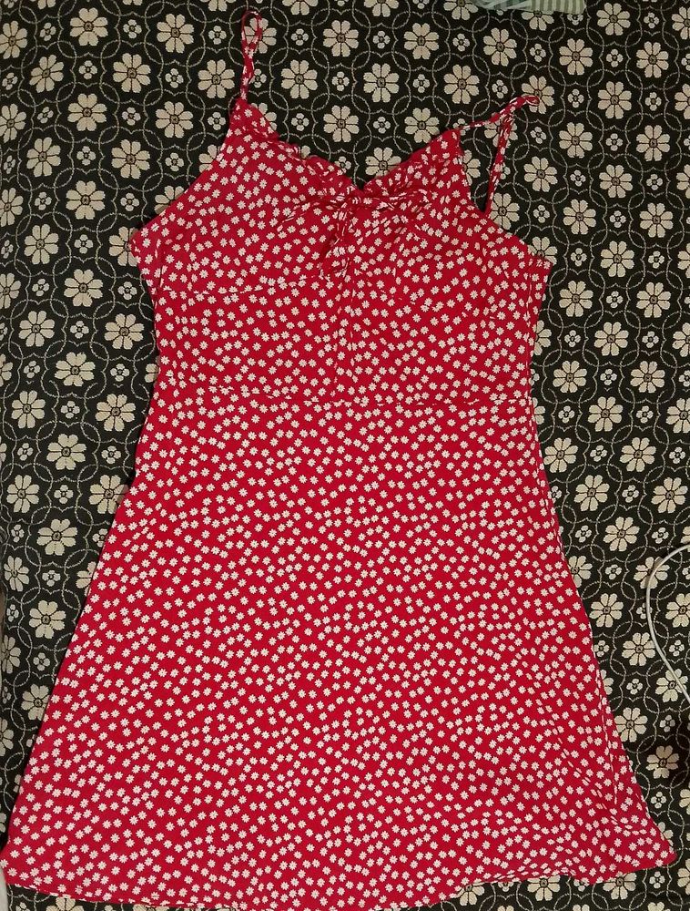 Cherry Red Mini Dress