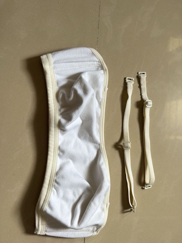 White Bra with Straps