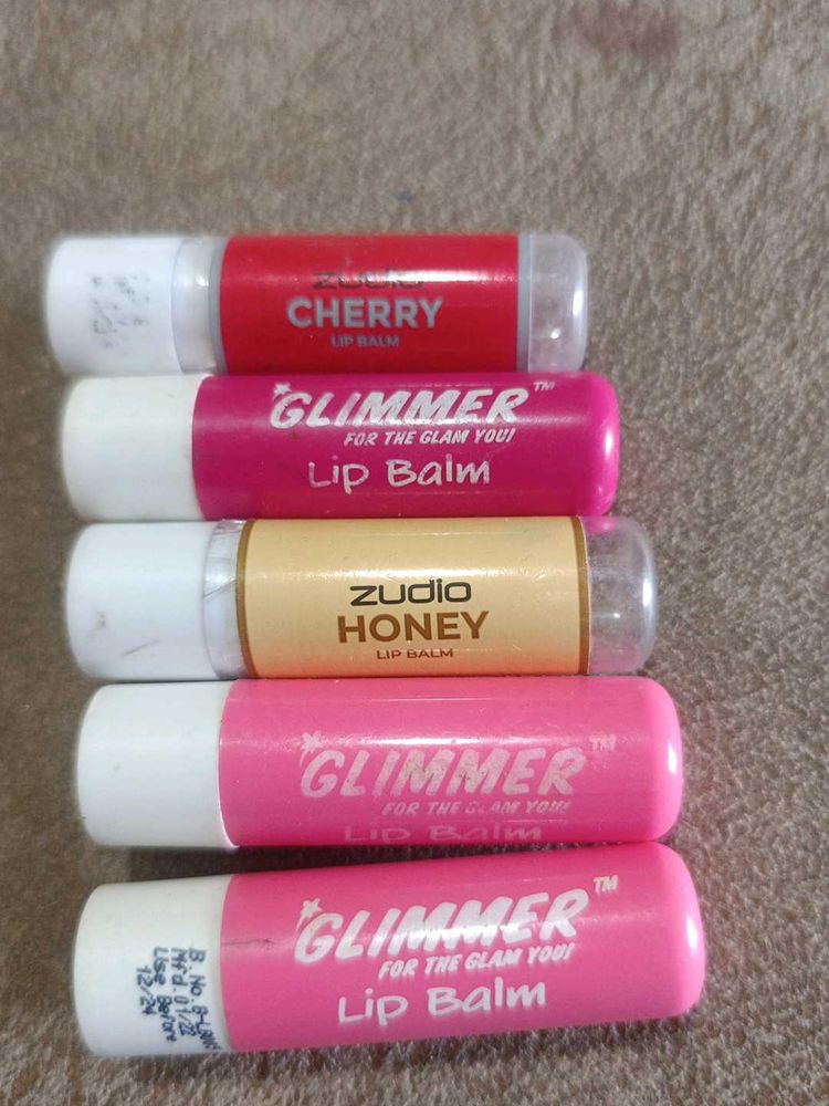 Lip Balm Bundle - Cherry, Honey, and Glimmer!