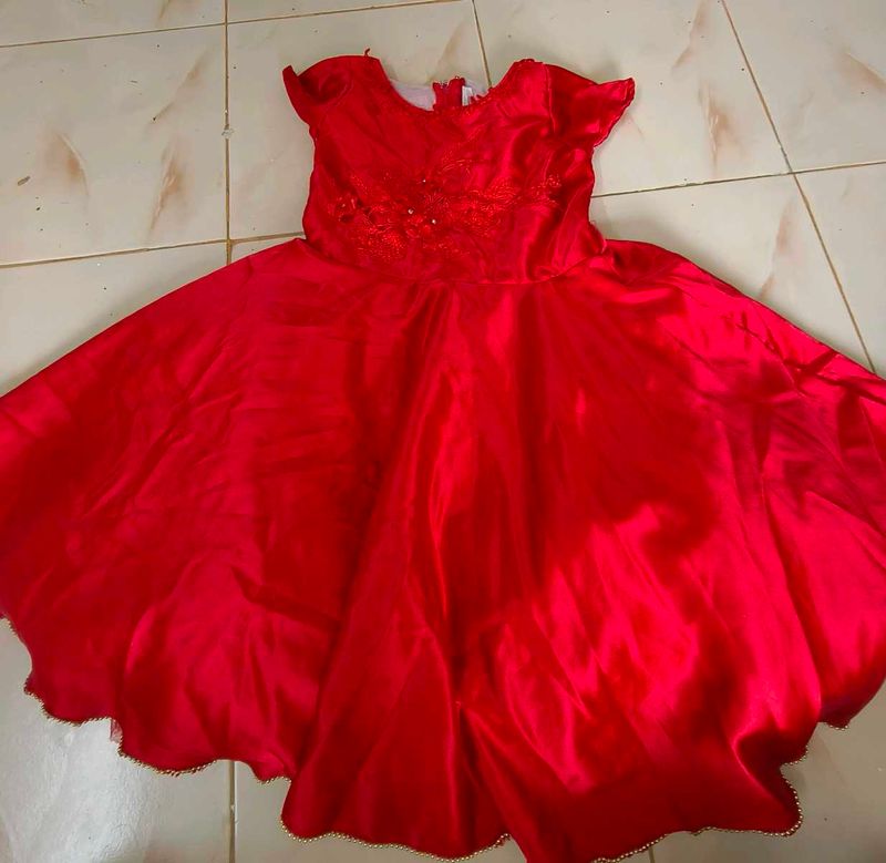 Elegant Red Dress for baby girl