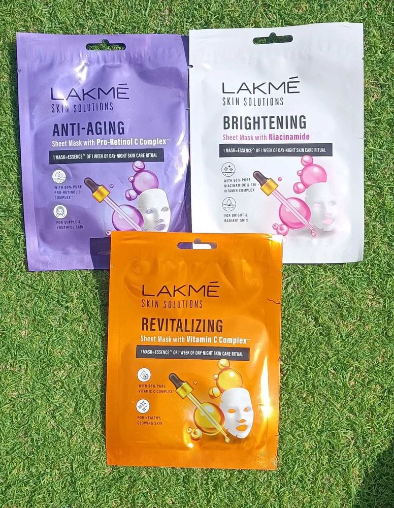 Combo Of Lakme Sheet Masks