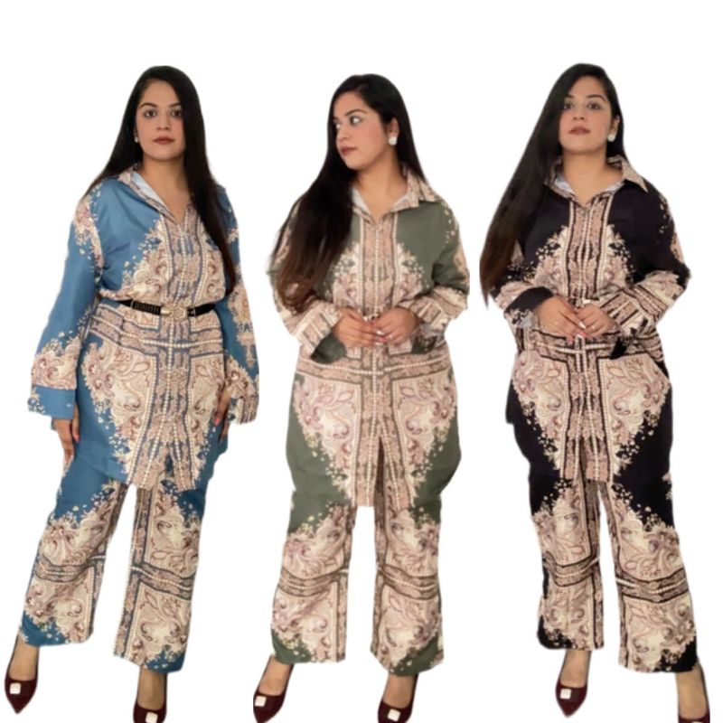 Turkish Print coordset Without Belt