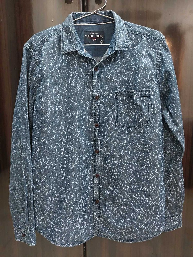 Vintage Indigo Denim Shirt