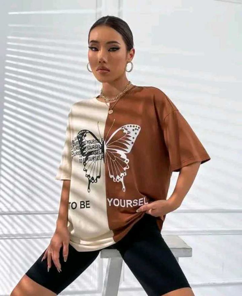 A Woman Oversize T Shirt .