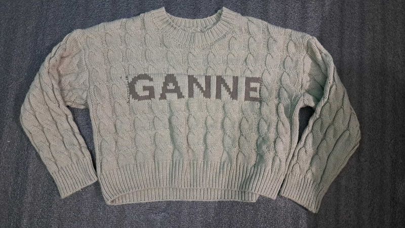 GANNI Knit Cable Sweater