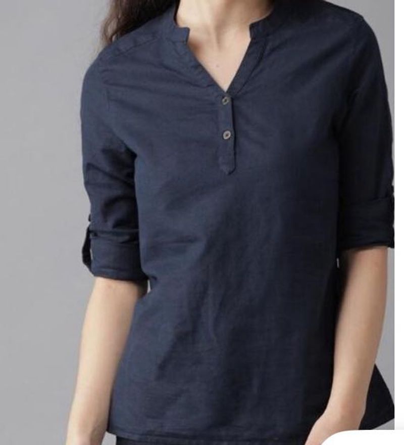 Navy Blue Tunic Top