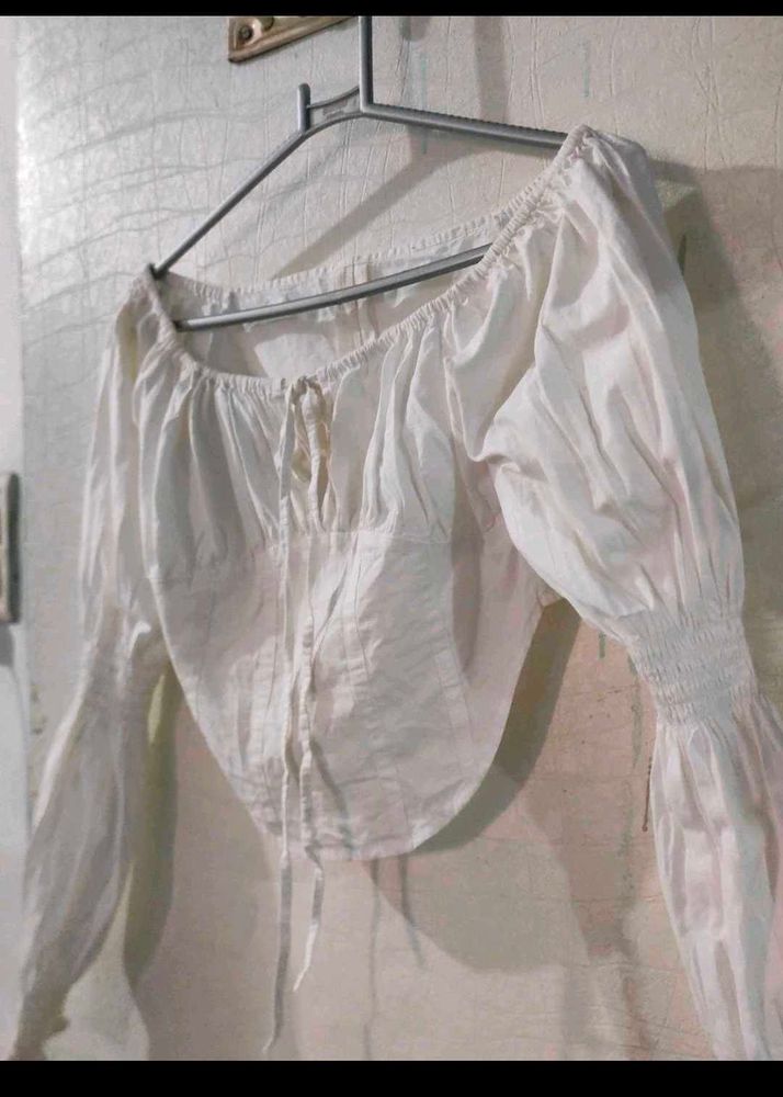Off-Shoulder Peasant Top