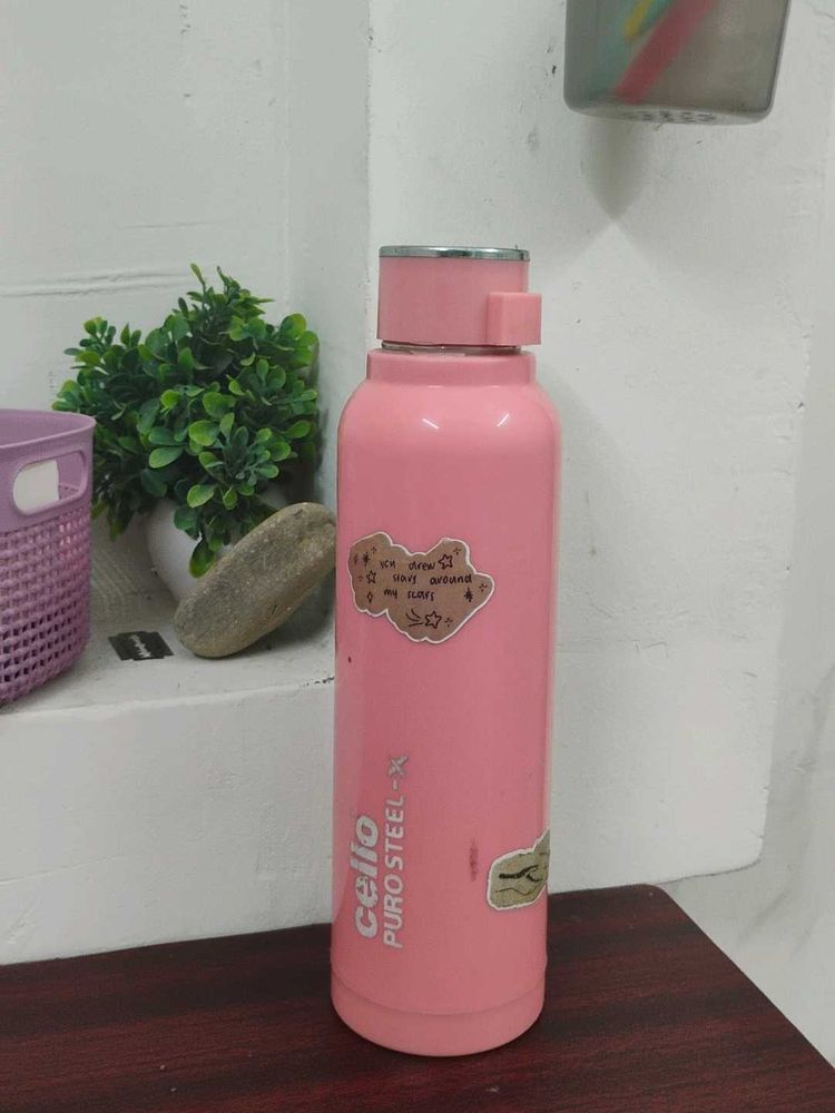 Cello Puro Steel-X Water Bottle🩷